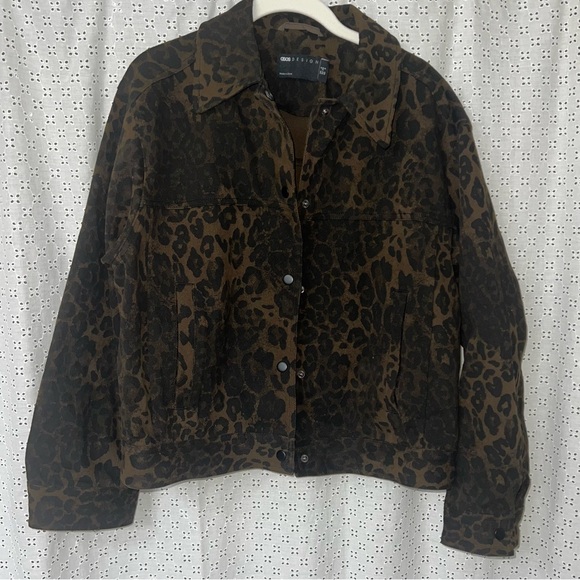 ASOS DESIGN leopard jacket - Picture 3 of 5